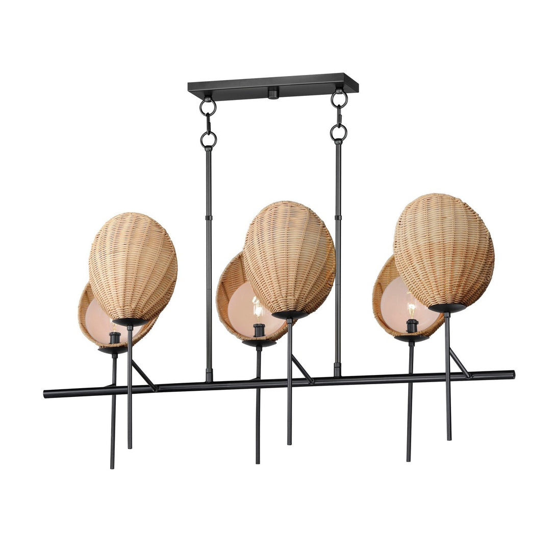 Maxim Six Light Linear Chandelier