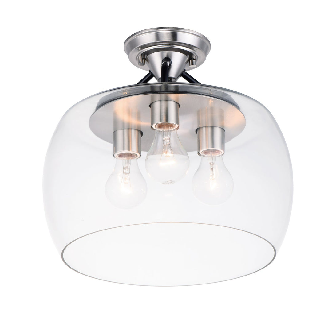 Maxim Three Light Semi-Flush Mount