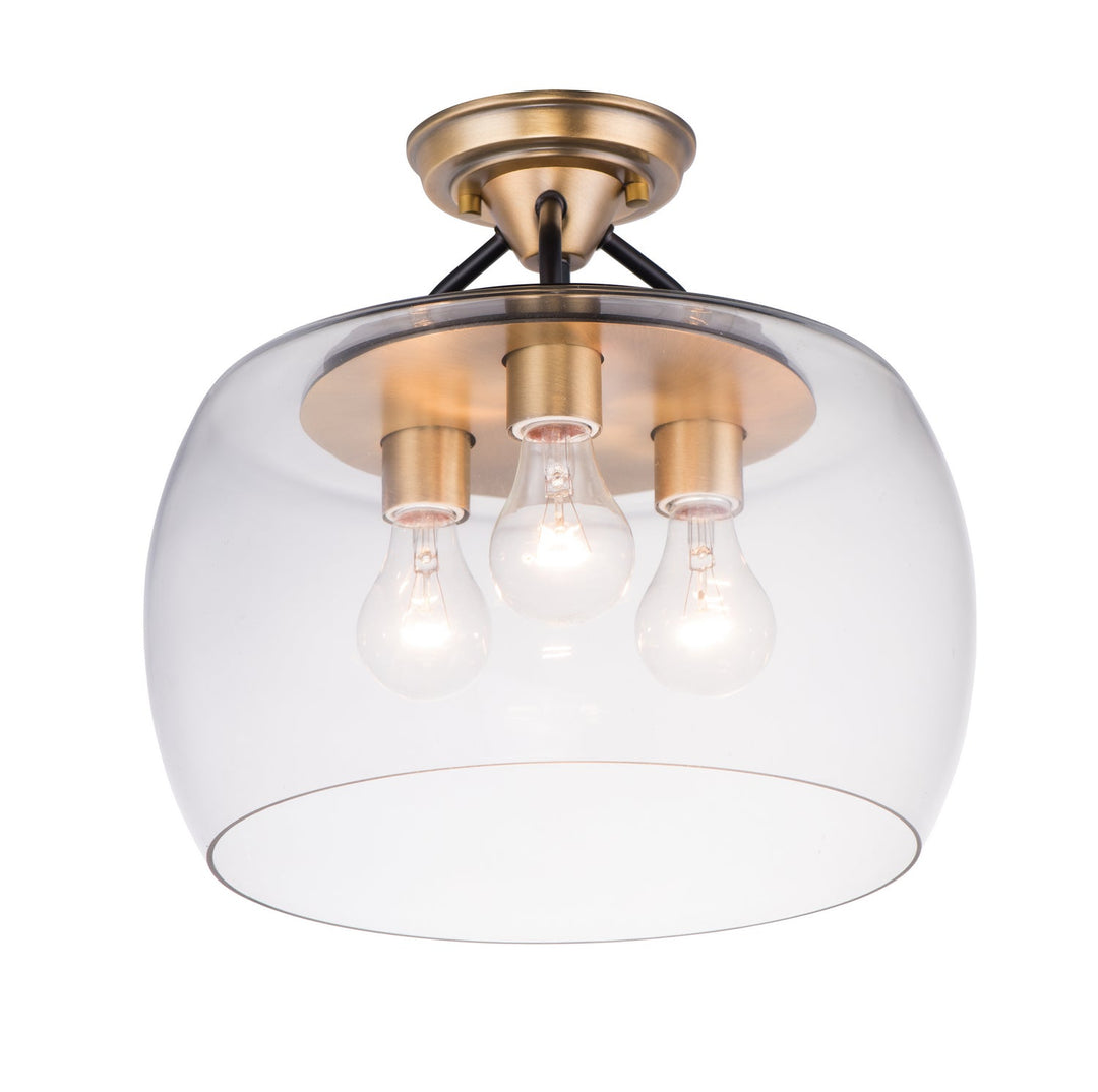 Maxim Three Light Semi-Flush Mount