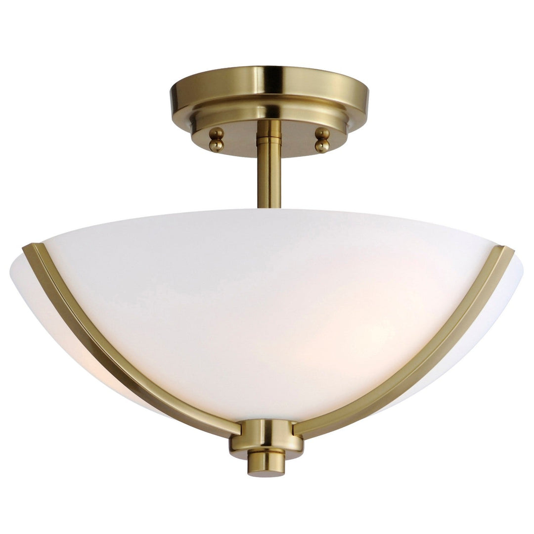 Maxim Three Light Semi Flush Mount