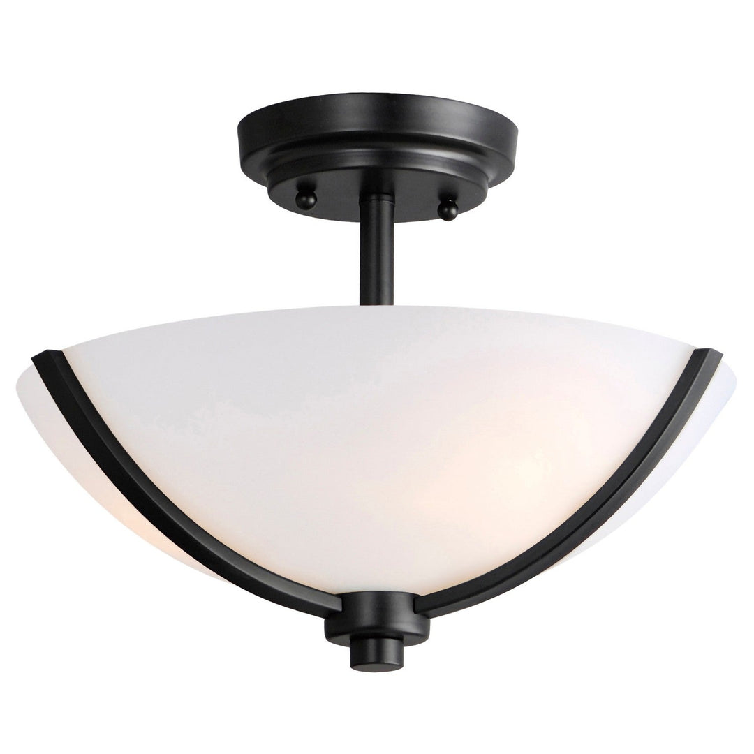 Maxim Three Light Semi Flush Mount