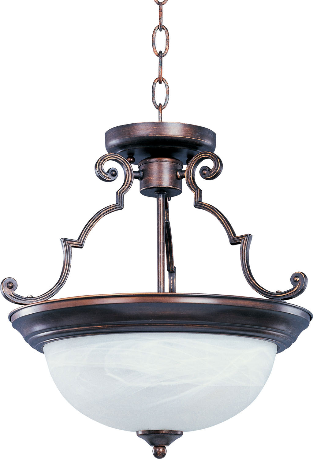 Maxim Two Light Semi-Flush Mount