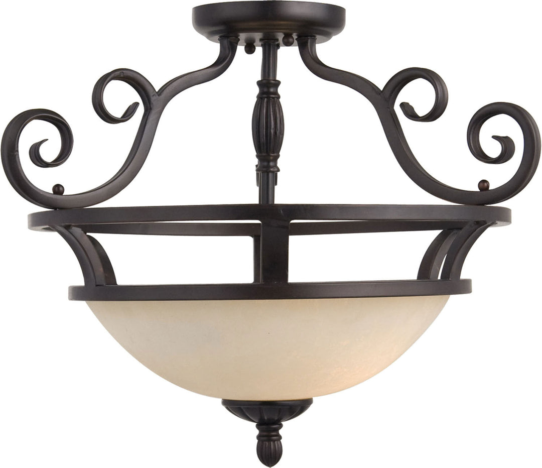 Maxim Two Light Semi-Flush Mount