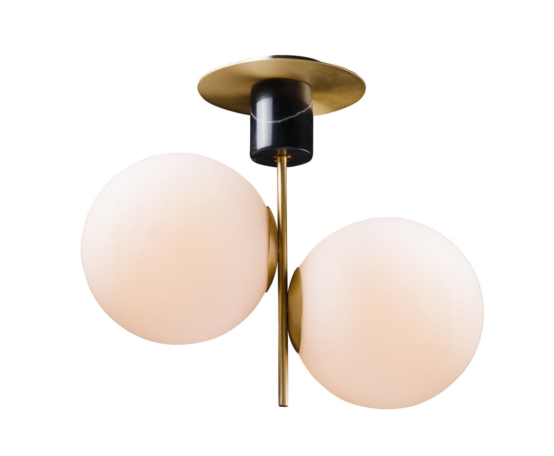 Maxim Two Light Semi-Flush Mount