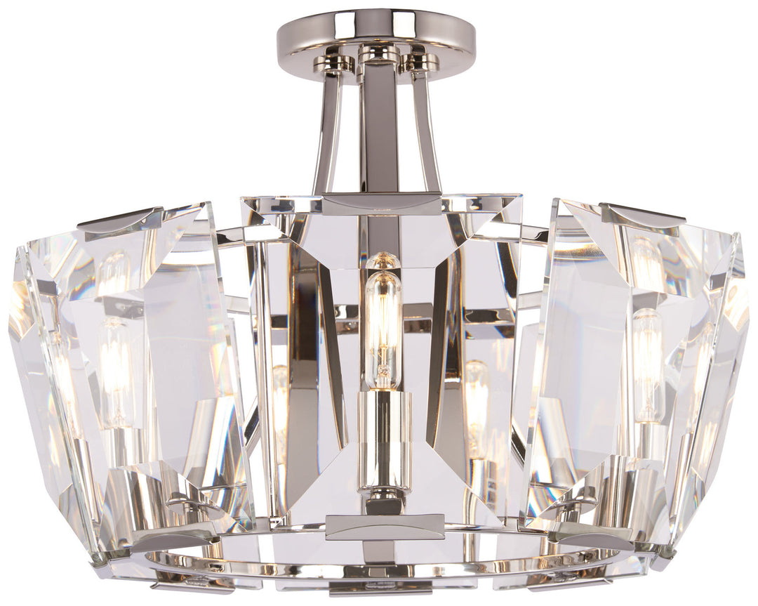 Metropolitan Eight Light Semi Flush Mount
