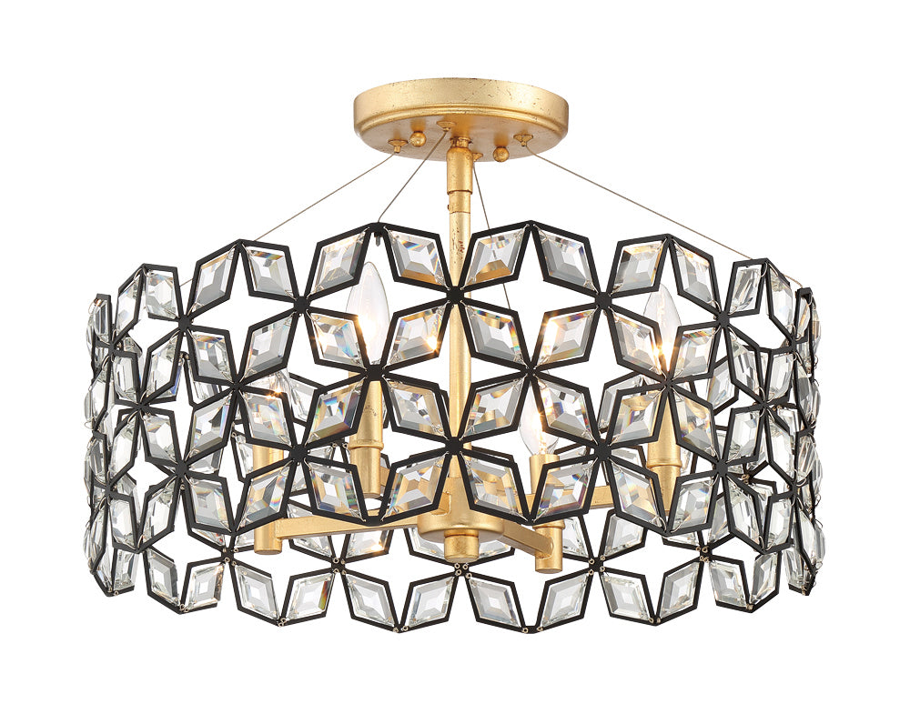 Metropolitan Four Light Semi Flush Mount
