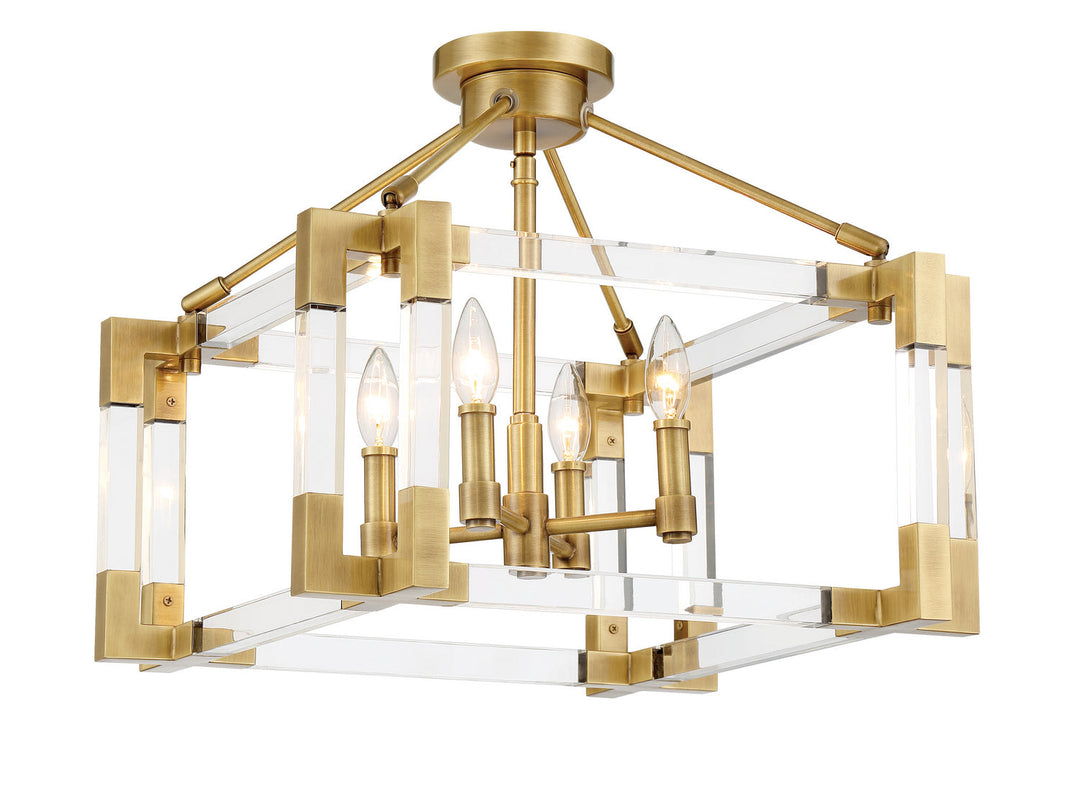Metropolitan Four Lights Semi Flush Mount
