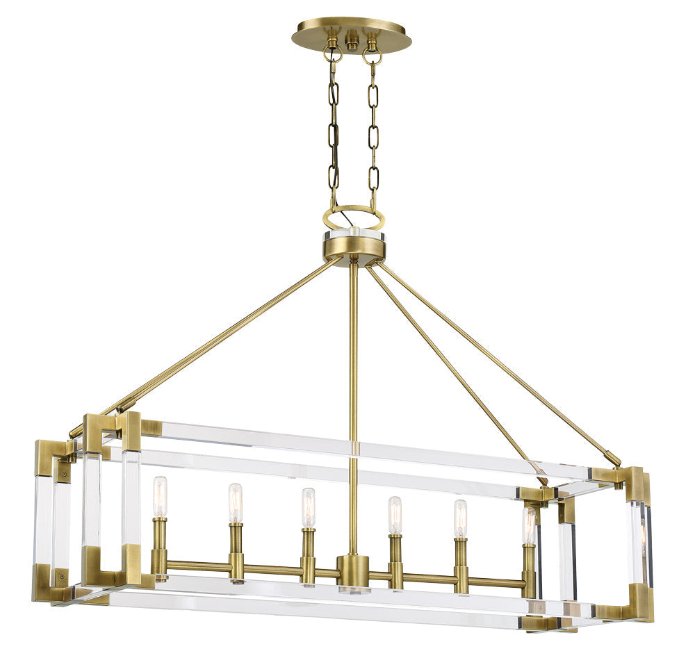 Metropolitan Six Light Island Pendant