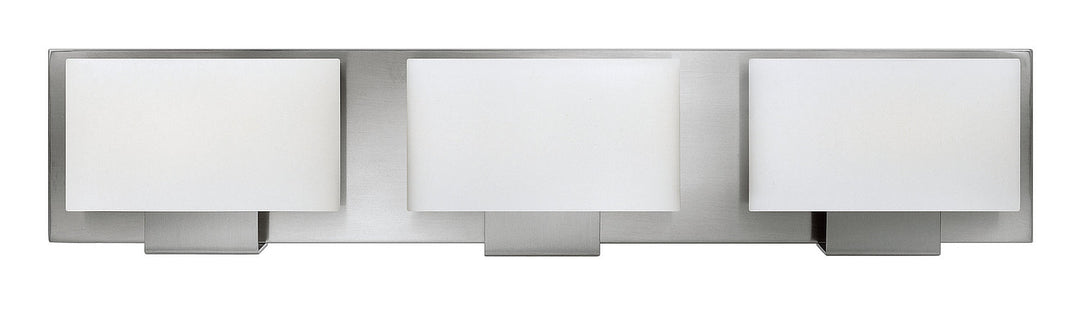 Mila Three Light Bath in Brushed Nickel