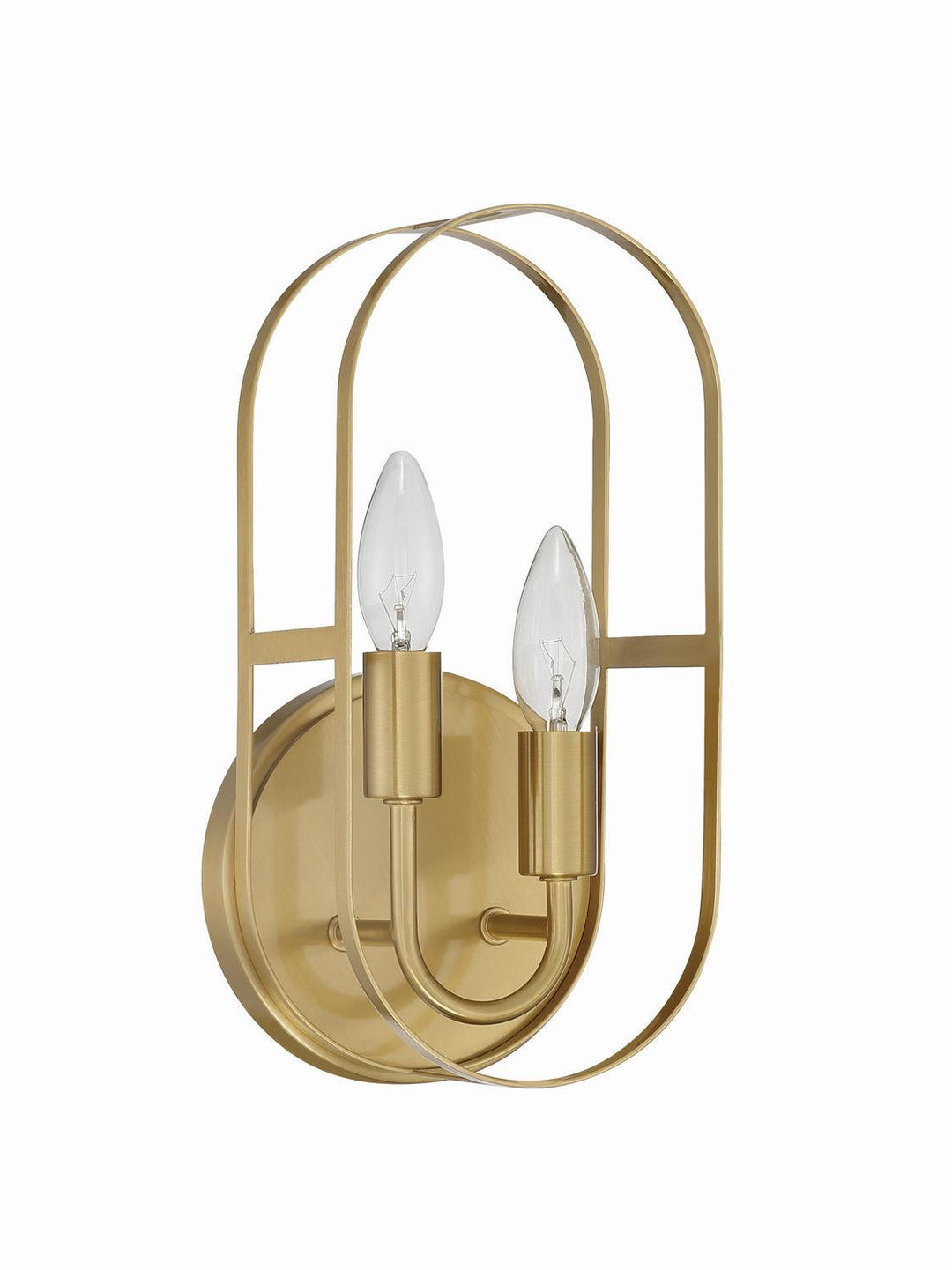 Mindful Two Light Vanity in Satin Brass