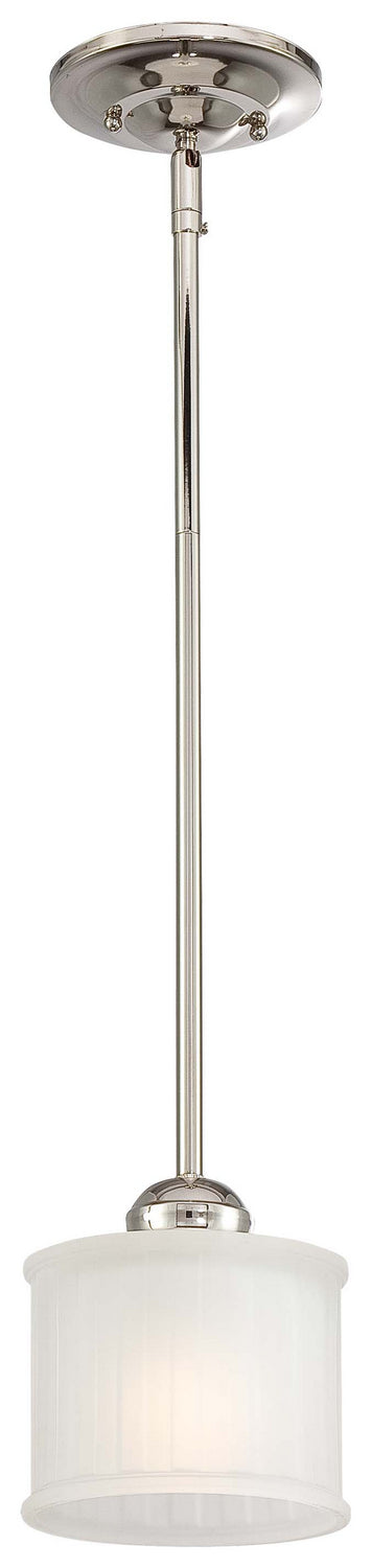 Minka Lavery 1730 Series One Light Mini Pendant in Polished Nickel