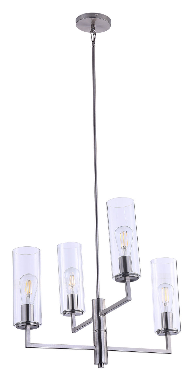 Minka Lavery Acacia Four Light Chandelier in Brushed Nickel