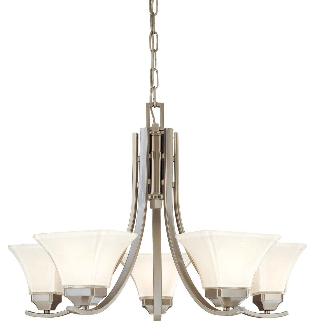 Minka Lavery Agilis Five Light Chandelier in Brushed Nickel