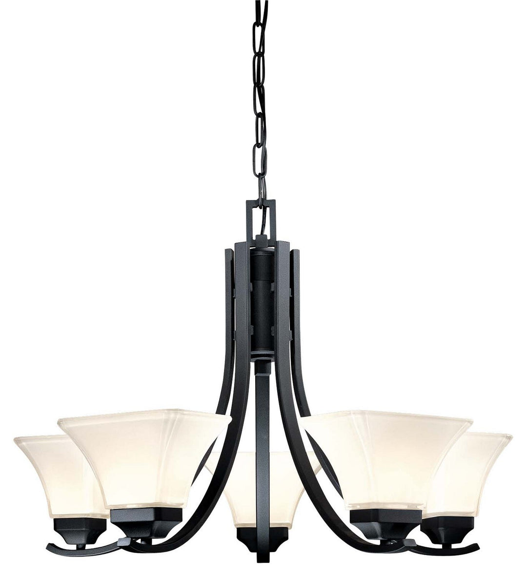 Minka Lavery Agilis Five Light Chandelier in Sand Coal