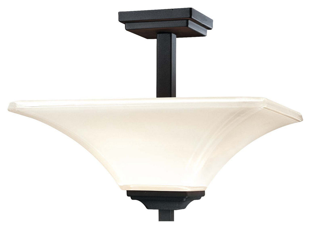 Minka Lavery Agilis Two Light Semi Flush Mount in Sand Coal
