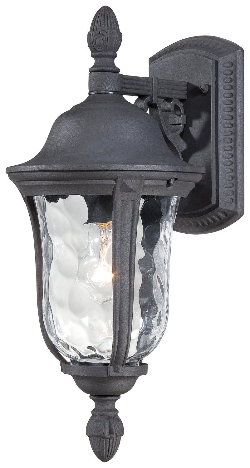 Minka Lavery Ardmore One Light Outdoor Semiwall Mount in Coal