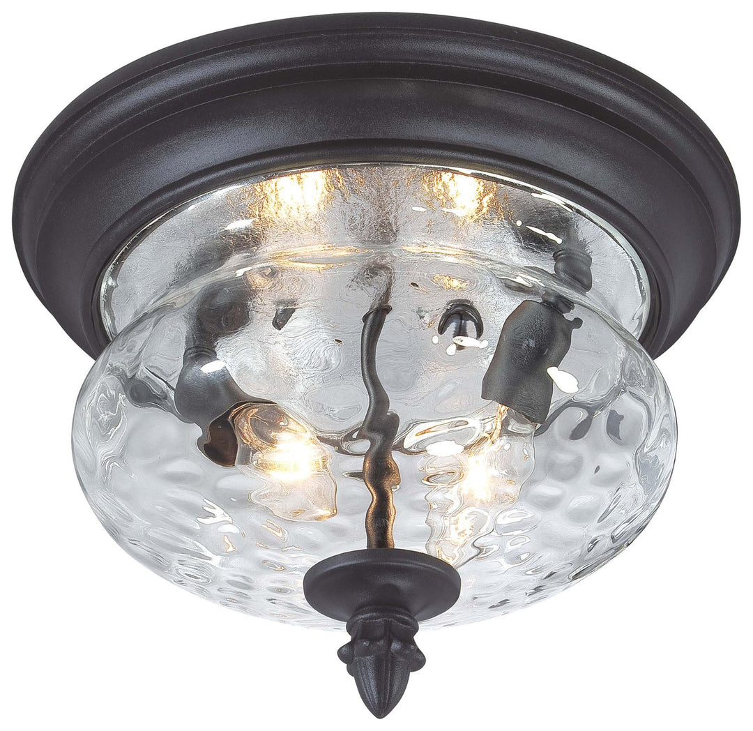 Minka Lavery Ardmore Two Light Flush Mount in Coal