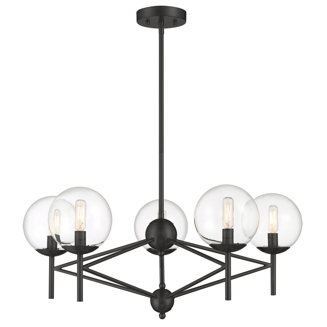 Minka Lavery Auresa Five Light Chandelier in Coal