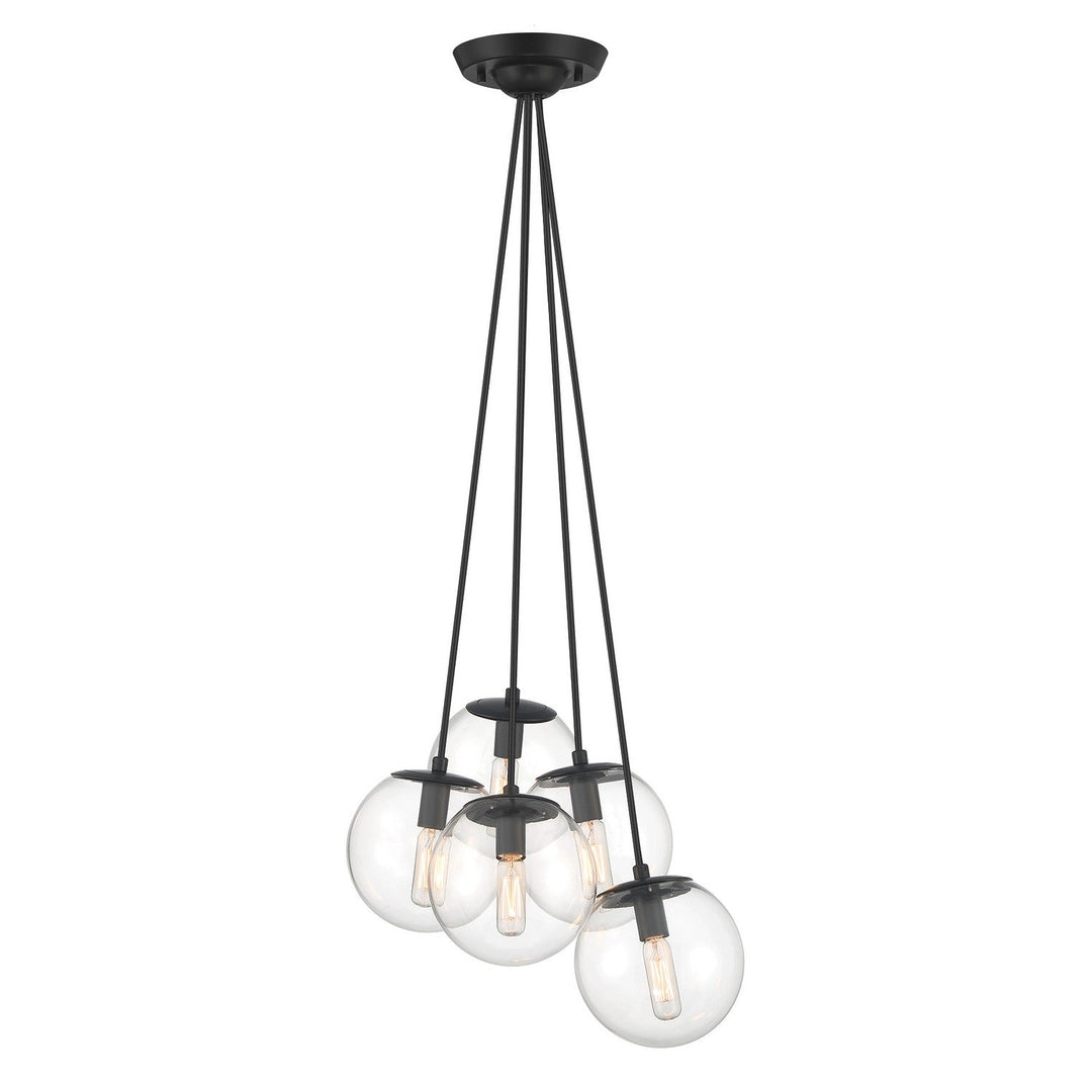 Minka Lavery Auresa Five Light Pendant in Coal