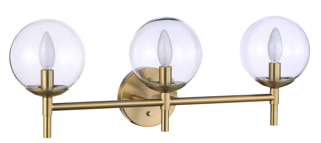 Minka Lavery Auresa Three Light Bath in Soft Brass