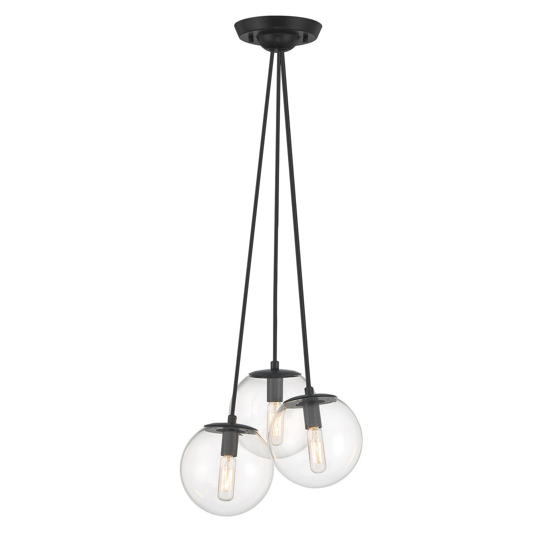Minka Lavery Auresa Three Light Pendant in Coal