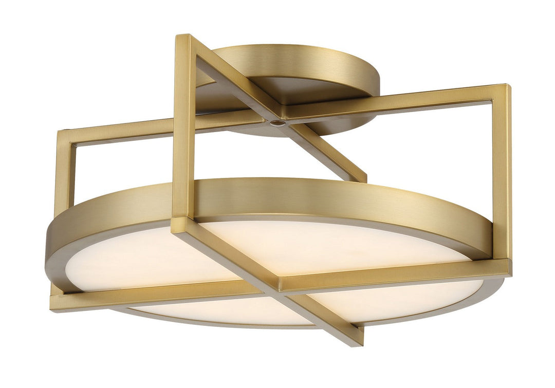 Minka Lavery Boada LED Semi Flush Mount in Soft Brass