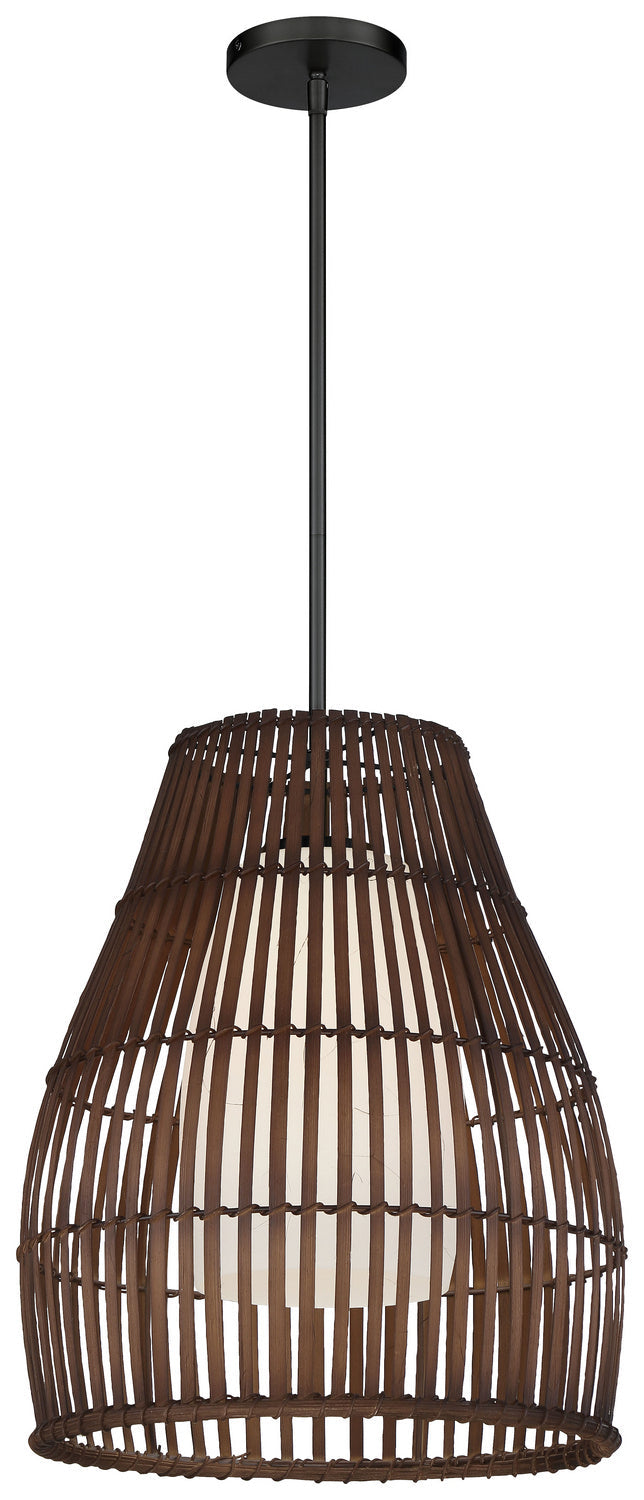 Minka Lavery Brentwood Shore One Light Pendant in Coal