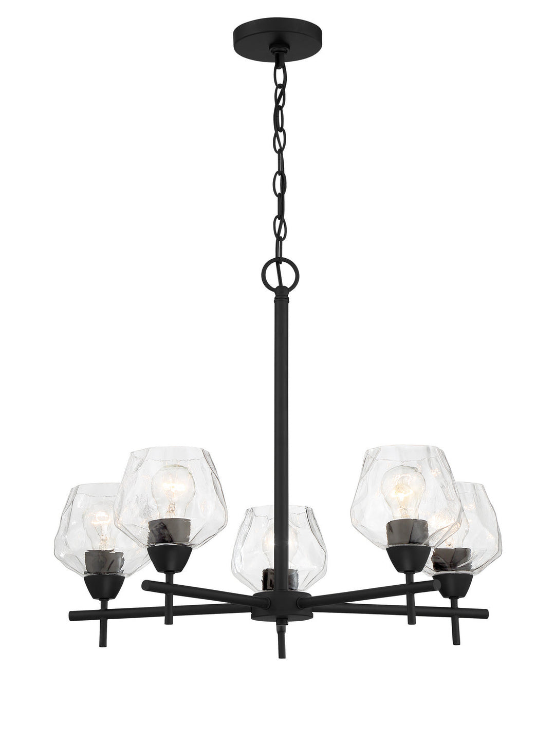 Minka Lavery Camrin Five Light Chandelier in Coal