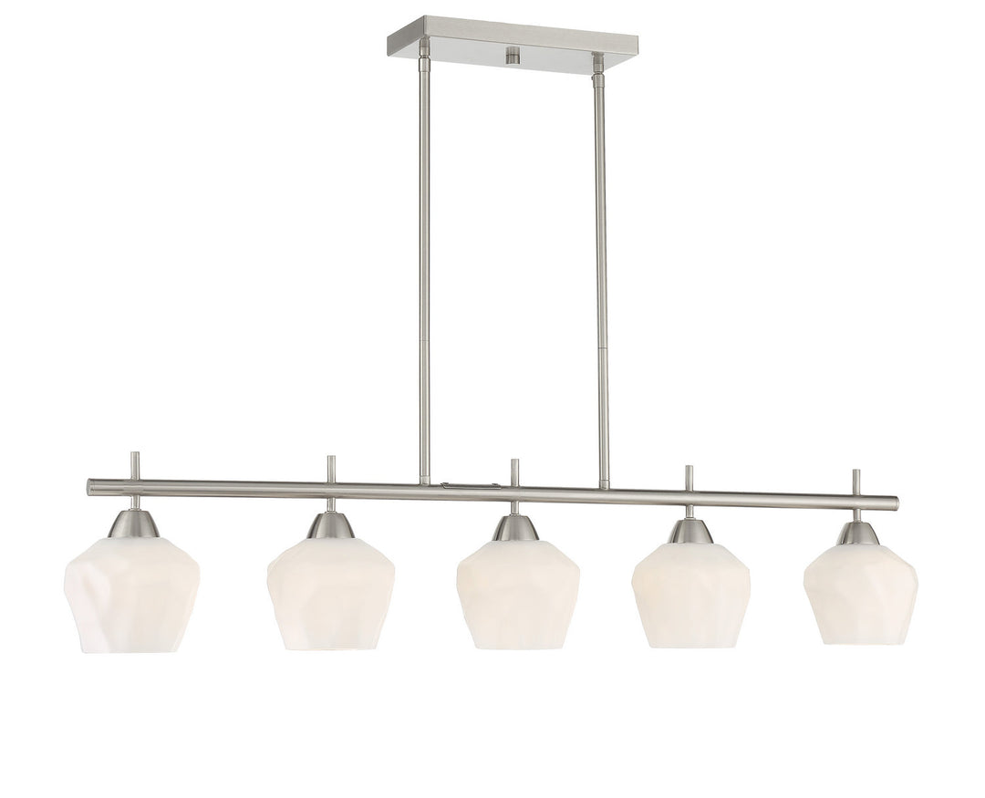 Minka Lavery Camrin Five Light Island Pendant in Brushed Nickel