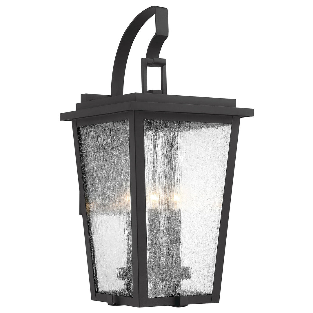 Minka Lavery Cantebury Four Light Wall Mount in Black with Gold