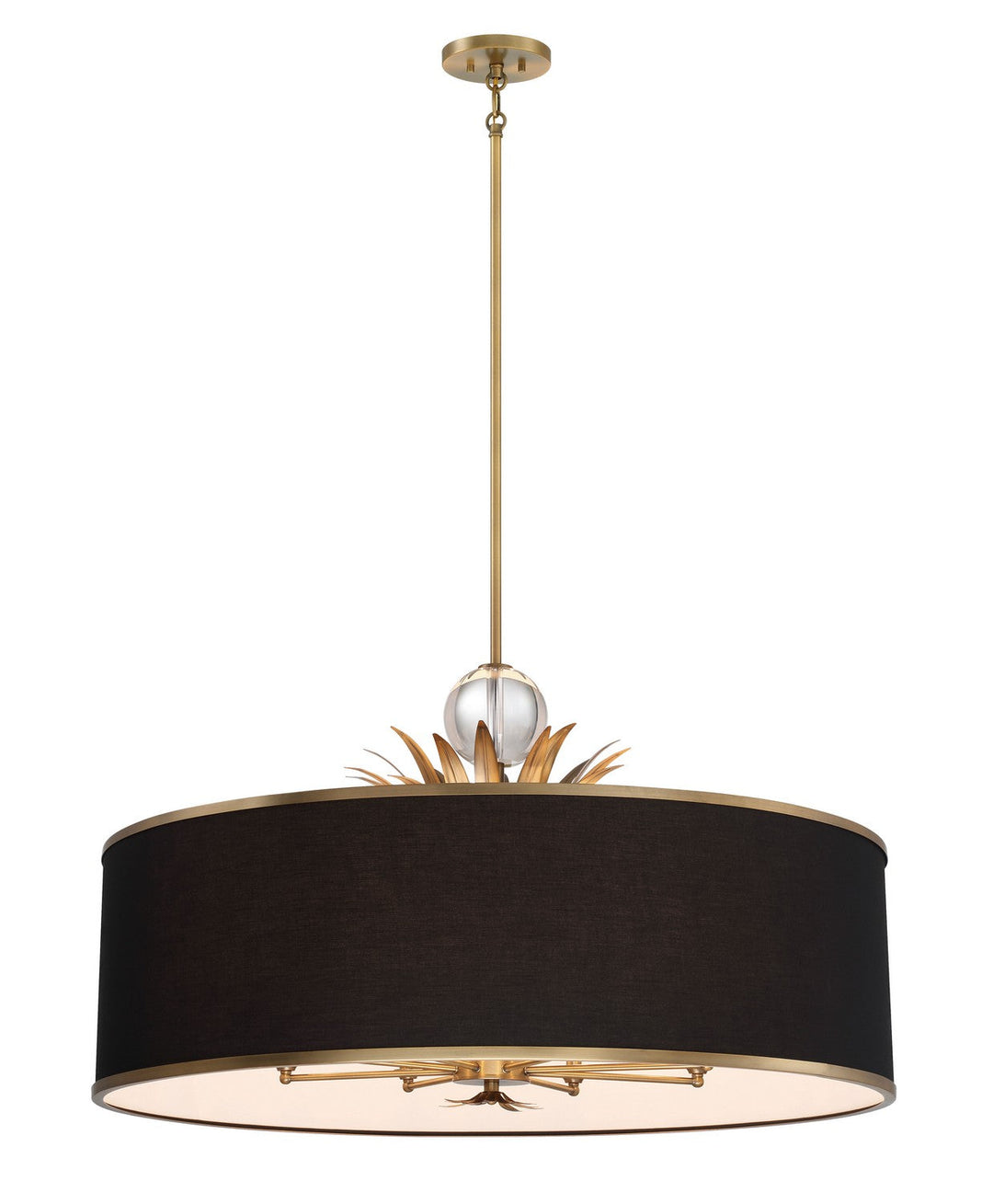 Minka Lavery Caprio Eight Light Pendant in Natural Brushed Brass