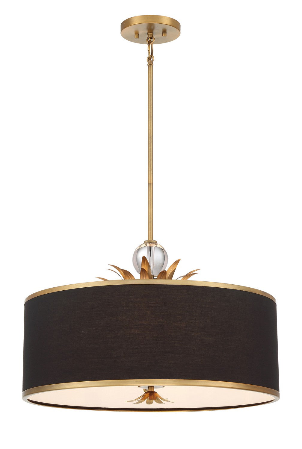 Minka Lavery Caprio Four Light Pendant in Natural Brushed Brass