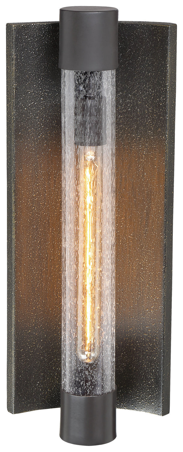 Minka Lavery Celtic Shadow Outdoor Wall Mount in Textured Bronze with Silver Highlights