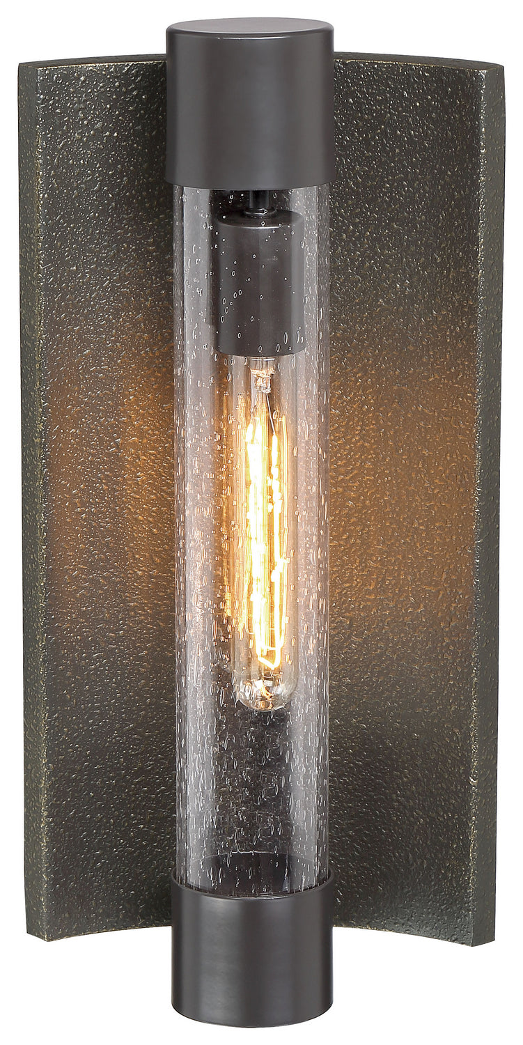 Minka Lavery Celtic Shadow Outdoor Wall Mount in Textured Bronze with Silver Highlights