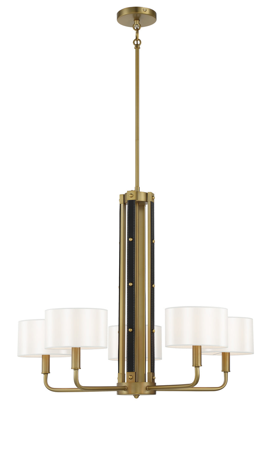 Minka Lavery Chelsea Five Light Chandelier in Soft Brass