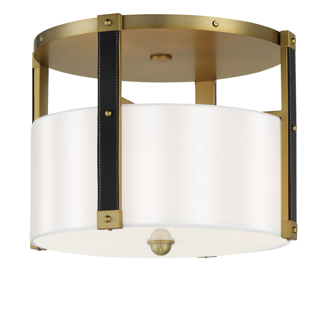 Minka Lavery Chelsea Four Light Semi Flush Mount in Soft Brass
