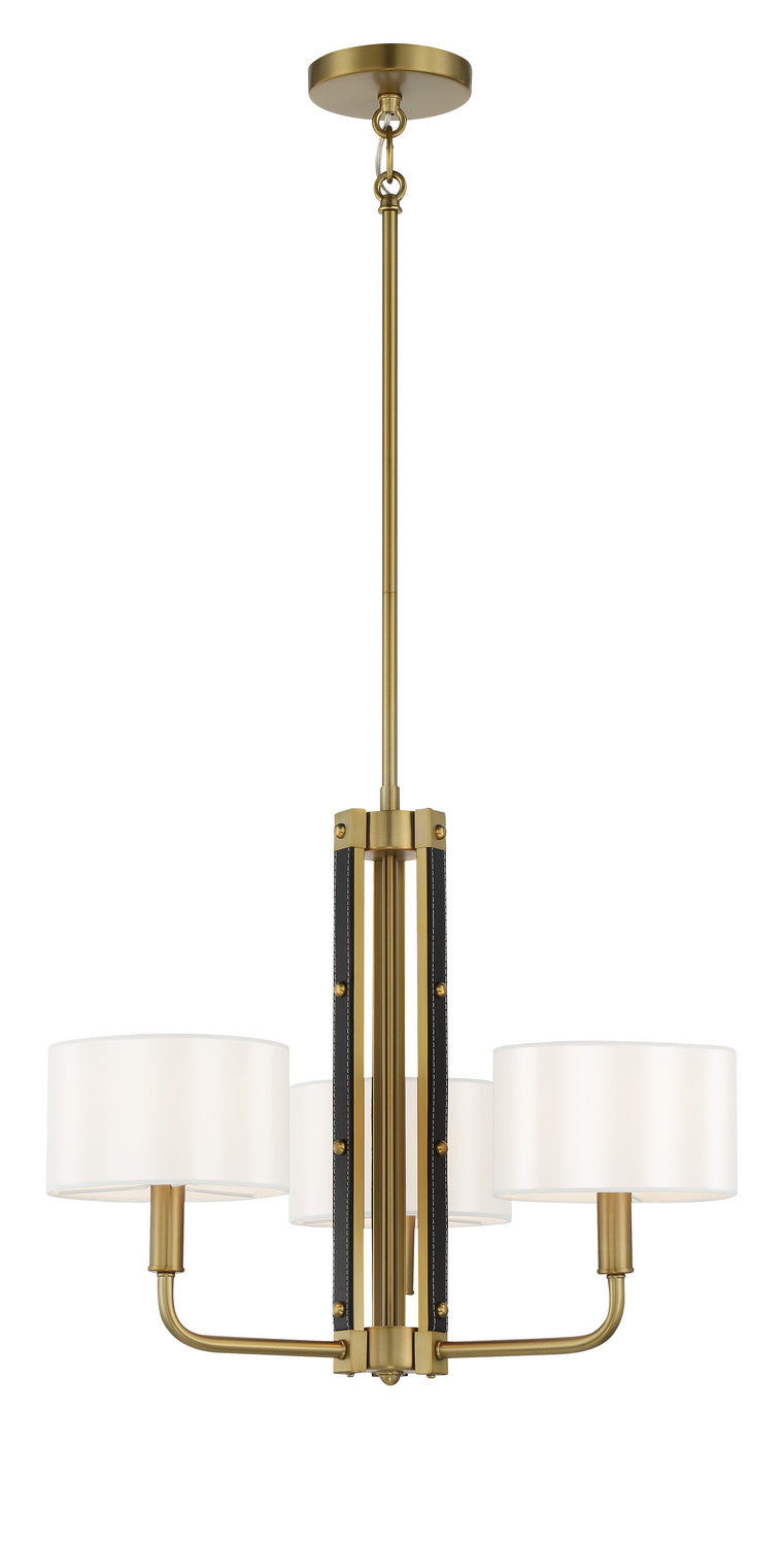 Minka Lavery Chelsea Three Light Chandelier in Soft Brass