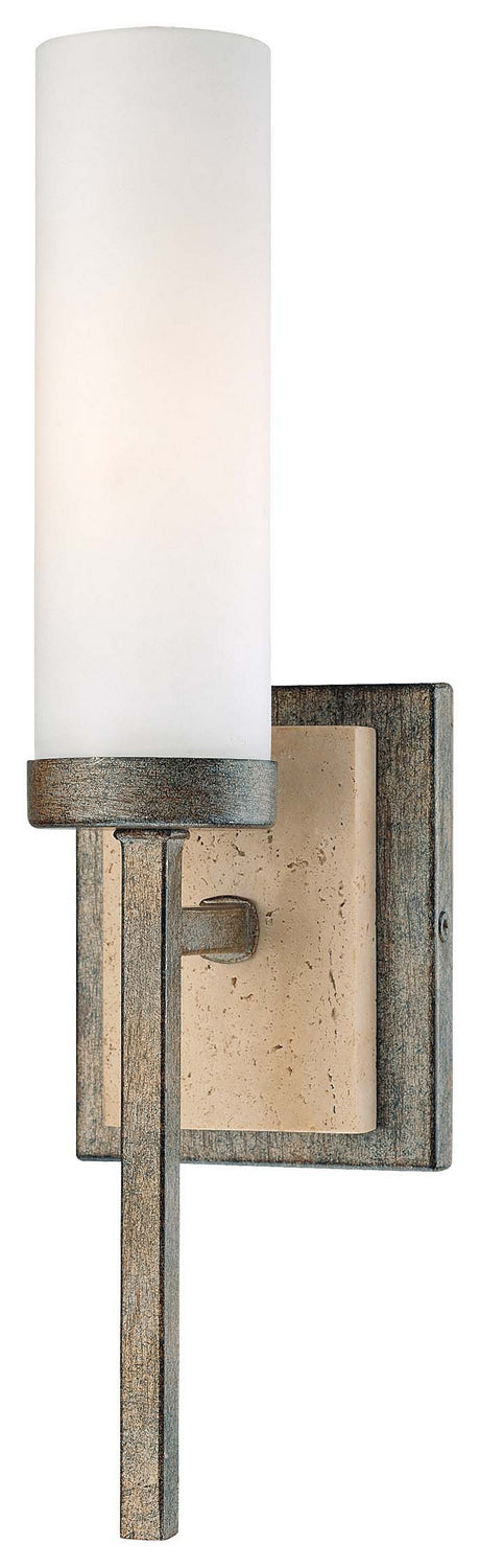 Minka Lavery Compositions One Light Wall Sconce in Aged Patina Iron