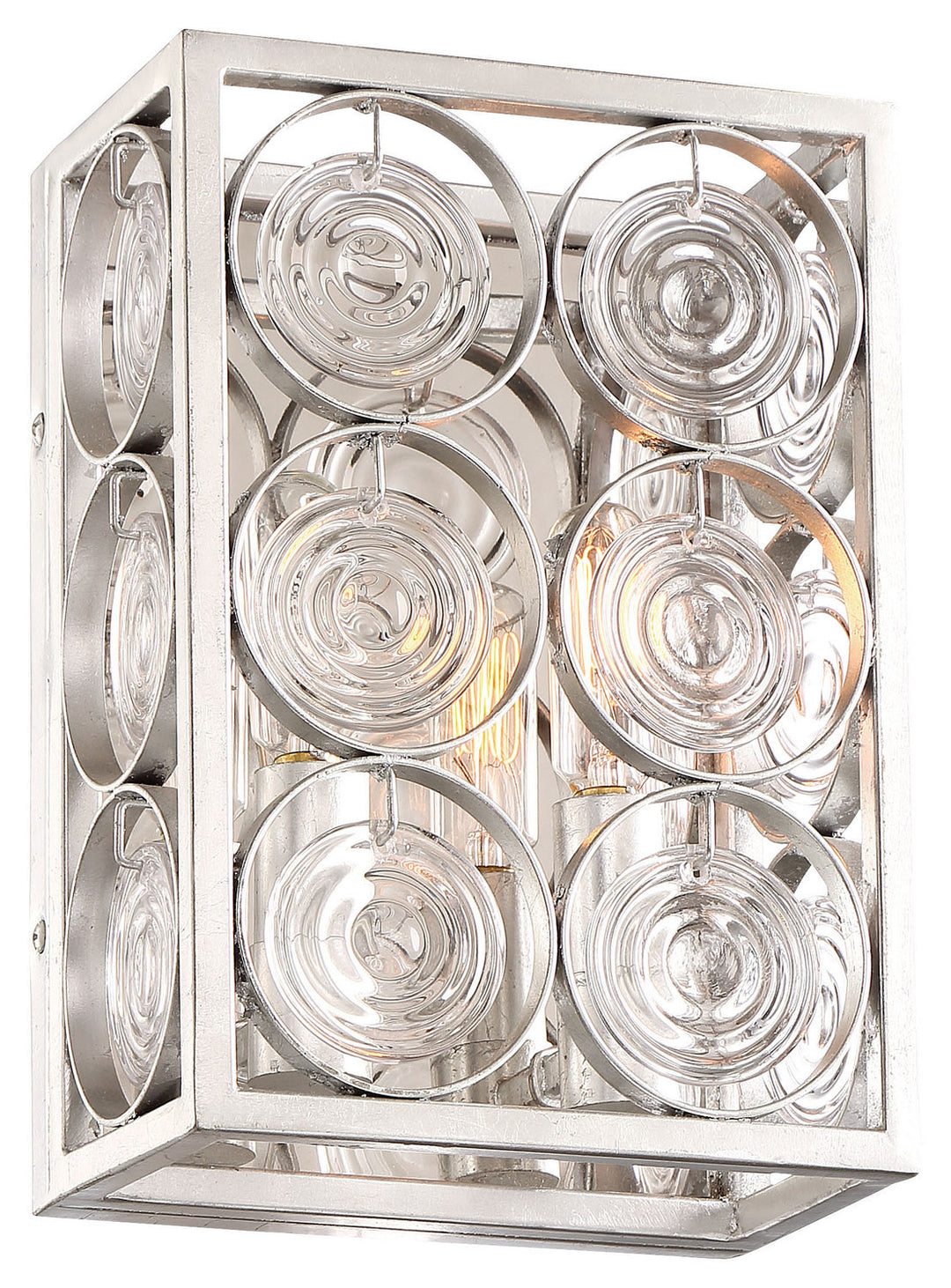 Minka Lavery Culture Chic Two Light Wall Sconce in Catalina Silver