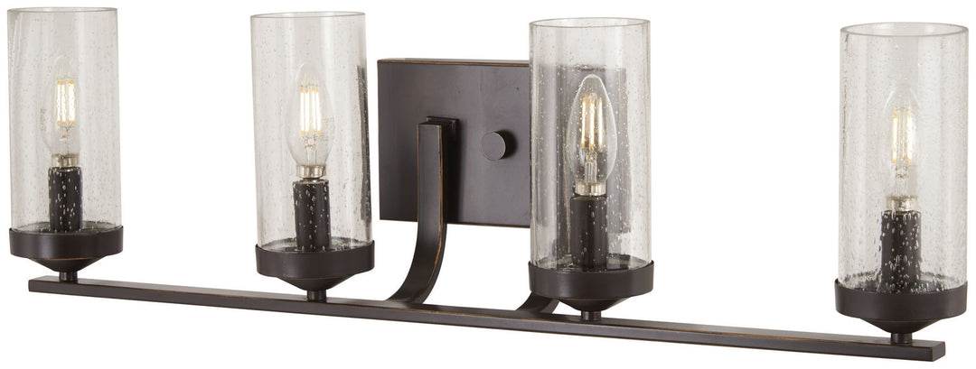 Minka Lavery Elyton Four Light Bath in Downton Bronze with Gold Highlights