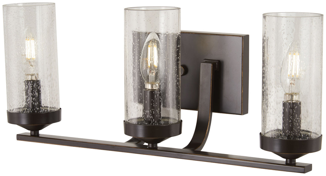 Minka Lavery Elyton Three Light Bath in Downton Bronze with Gold Highlights
