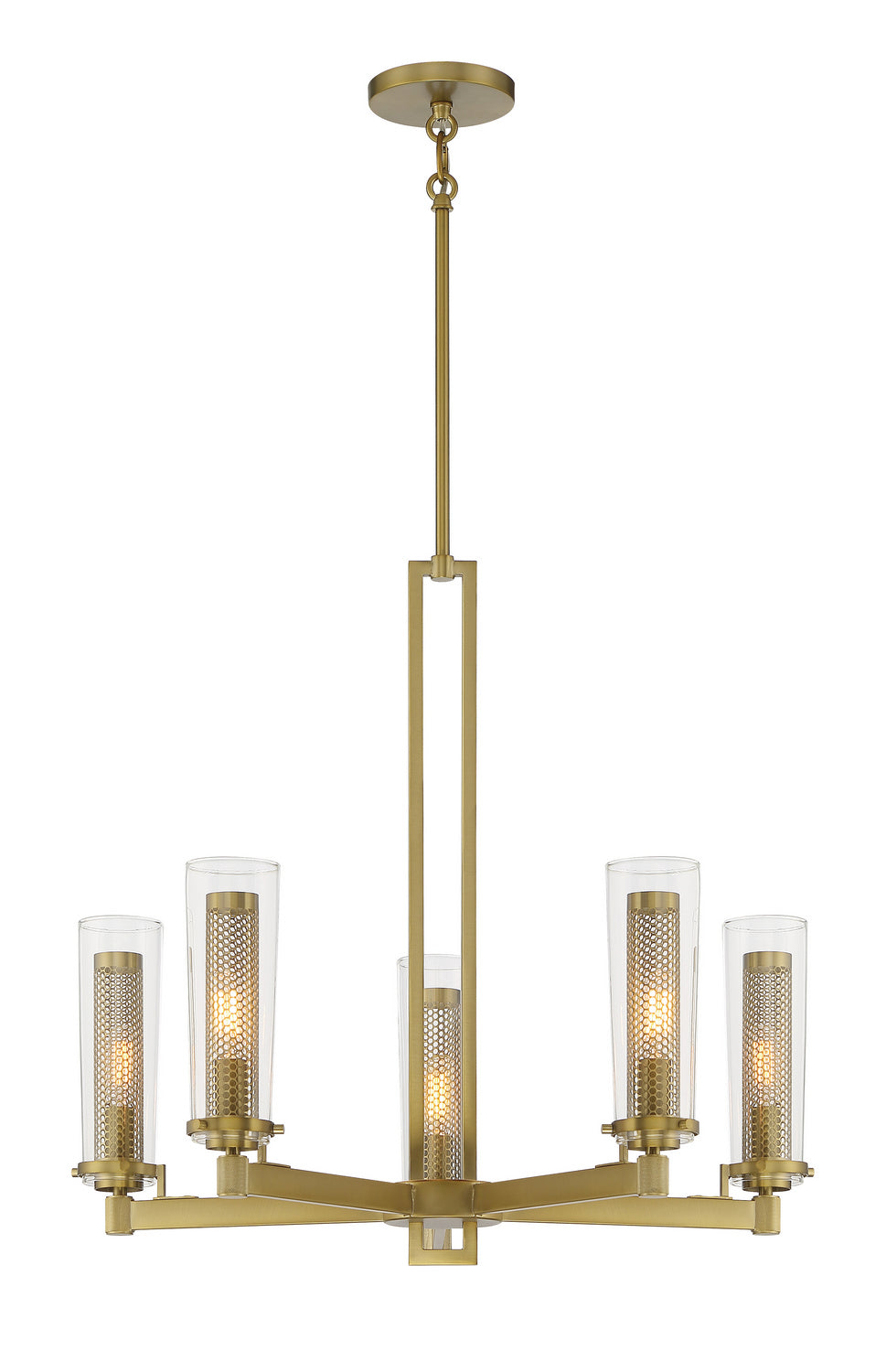 Minka Lavery Emmerham Five Light Chandelier in Soft Brass