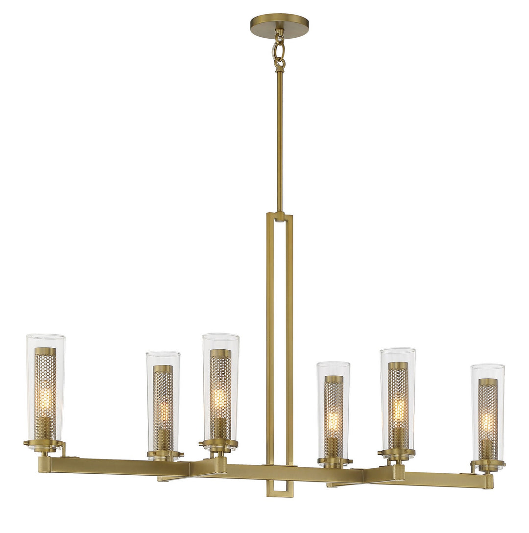 Minka Lavery Emmerham Six Light Island Pendant in Soft Brass
