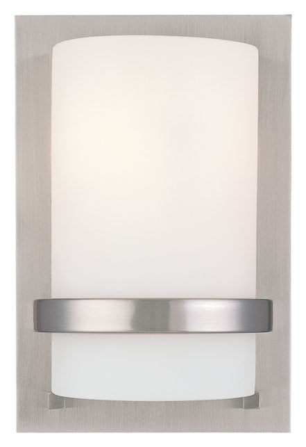 Minka Lavery Fieldale Lodge One Light Wall Sconce in Brushed Nickel