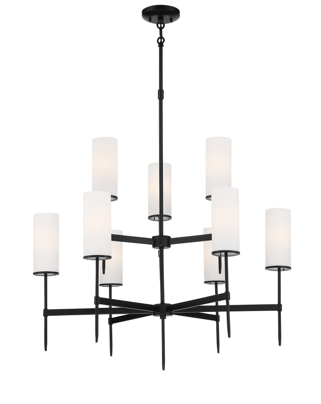 Minka Lavery First Avenue Nine Light Chandelier in Coal