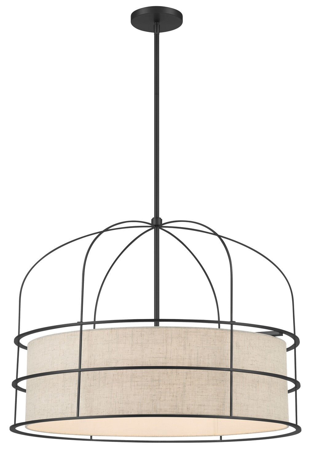 Minka Lavery Gateway Park Six Light Pendant in Coal