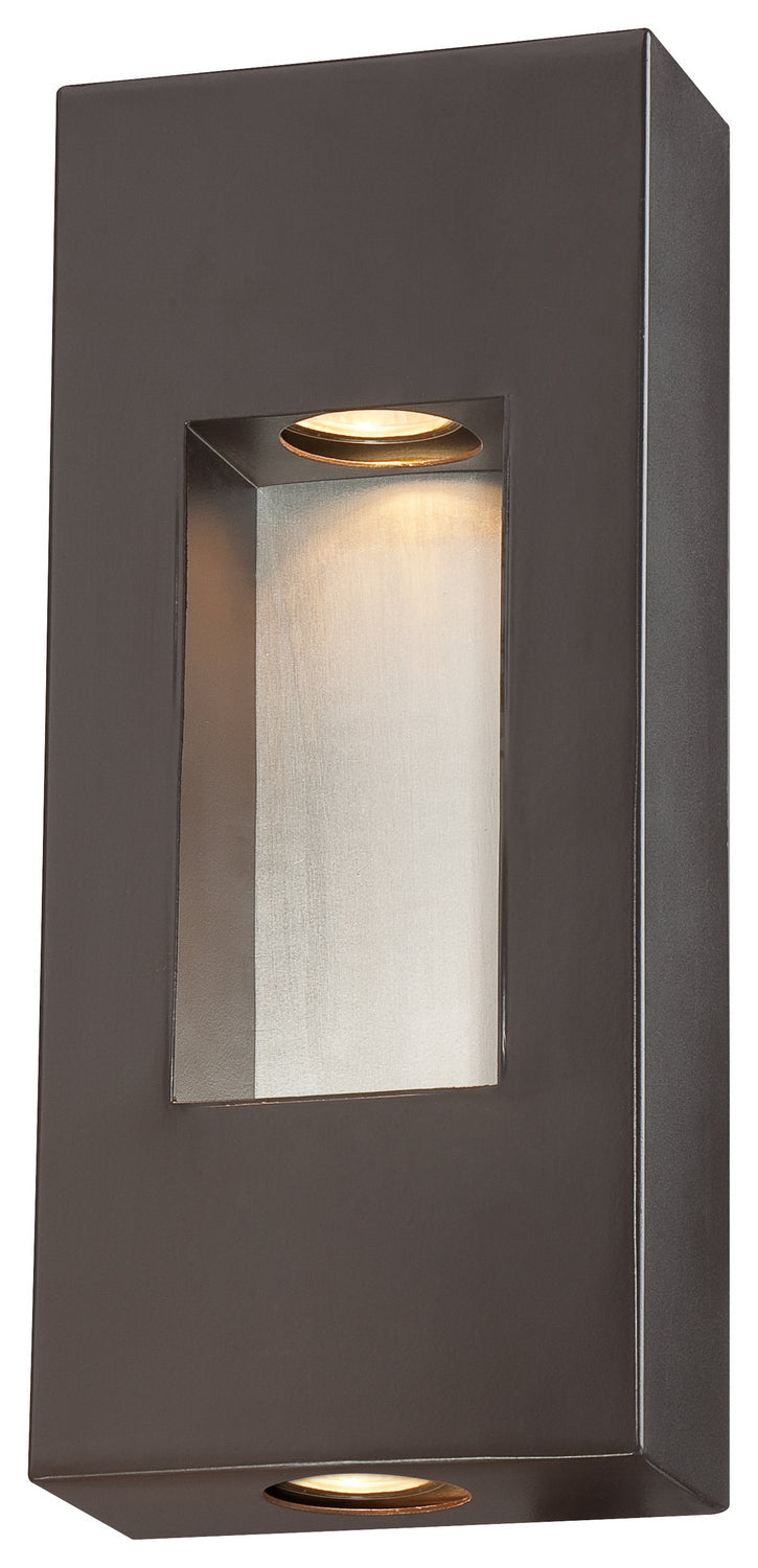Minka Lavery Geox Two Light Outdoor Wall Mount in Dorian Bronze