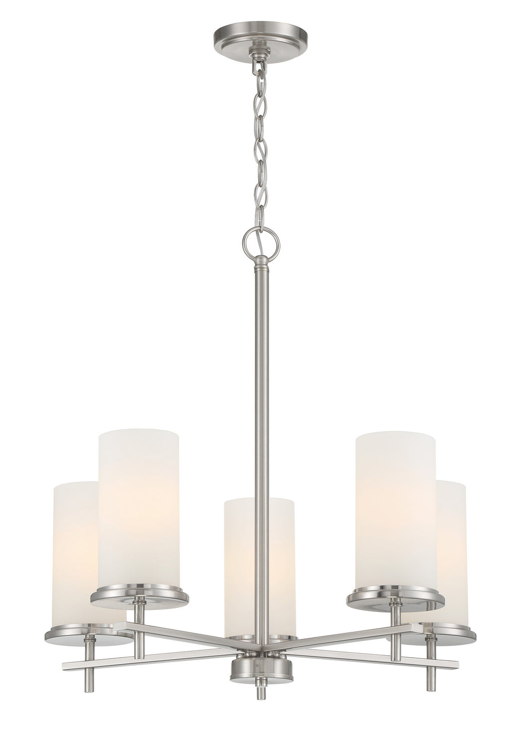 Minka Lavery Haisley Five Light Chandelier in Brushed Nickel