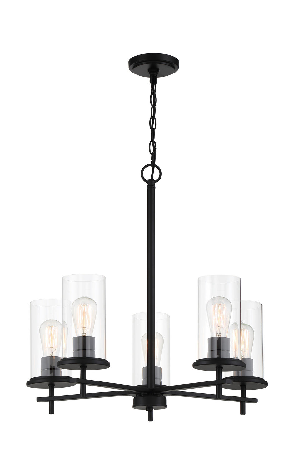 Minka Lavery Haisley Five Light Chandelier in Coal