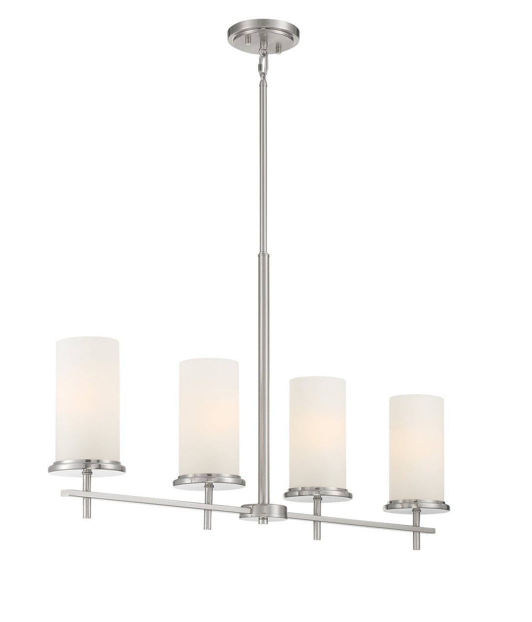Minka Lavery Haisley Four Light Island Pendant in Brushed Nickel